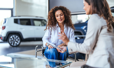 A businesswoman is happy with the PCP finance deal she has been offered.