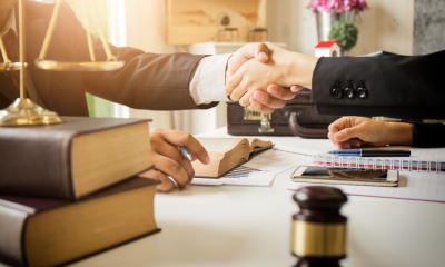 A client meets her lawyer