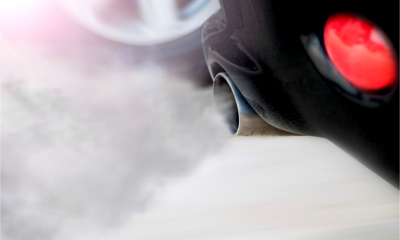 Exhaust fumes from a car