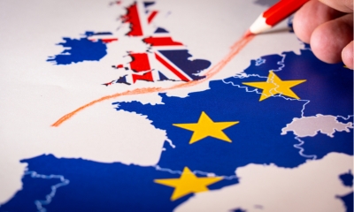 Map of UK and EU
