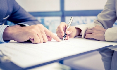 Insurance against legal claims Signing a legal document