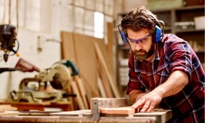 Business owner in his workshop