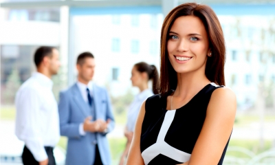 An HR manager is going into a staff meeting