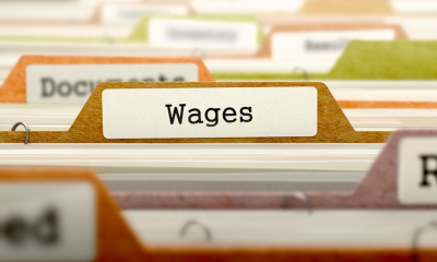 "Wages" filing folder