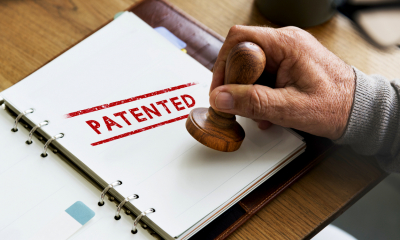 Patented stamp on a document