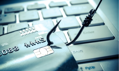 Fishing hook stealing credit card