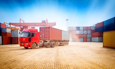 Source green suppliers and equipment Lorry carrying supply containers