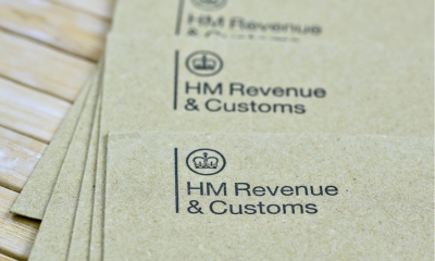 Close up shot of HMRC papers on an office desk
