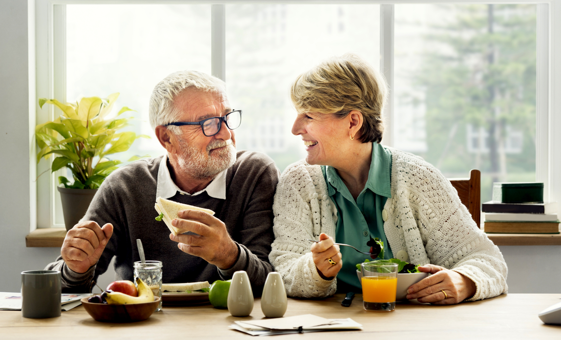 Retired couple at home - Pensions for your employees